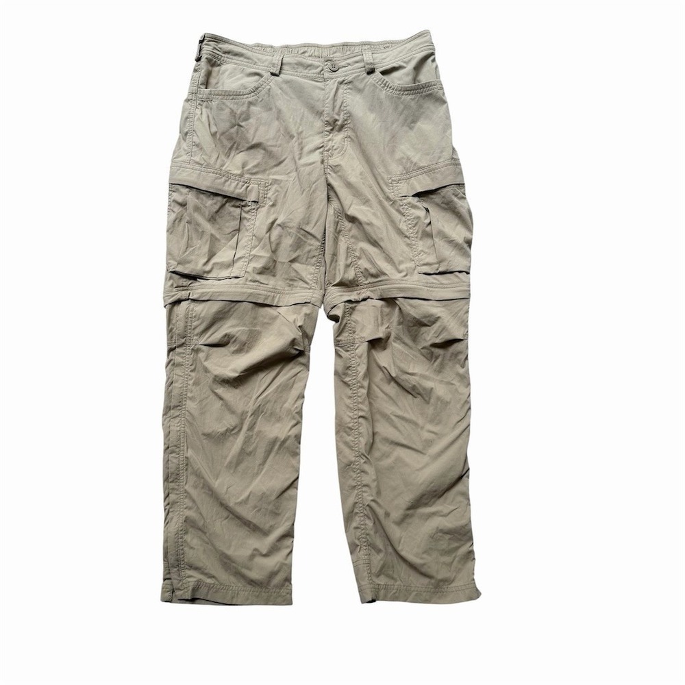 REI Co-op Convertible Zip-Off Cargo Hiking Pants Mens 36x30 Khaki Beige